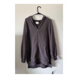 American Eagle Outfitters Gray Zip-Up Hoodie